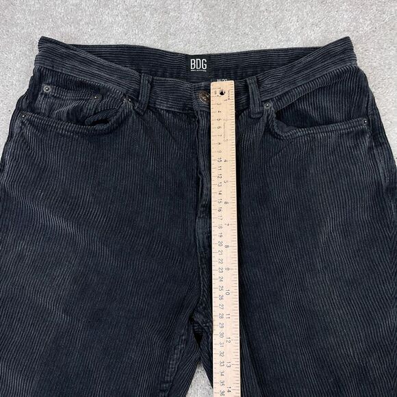 BDG Pants Womens 32 Gray Corduroy Dad Fit High Rise Button‎ Fly Cotton Cords - Picture 7 of 13